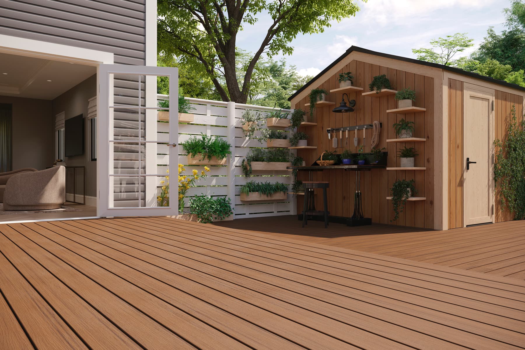 Trex Enhance Clam Shell composite decking