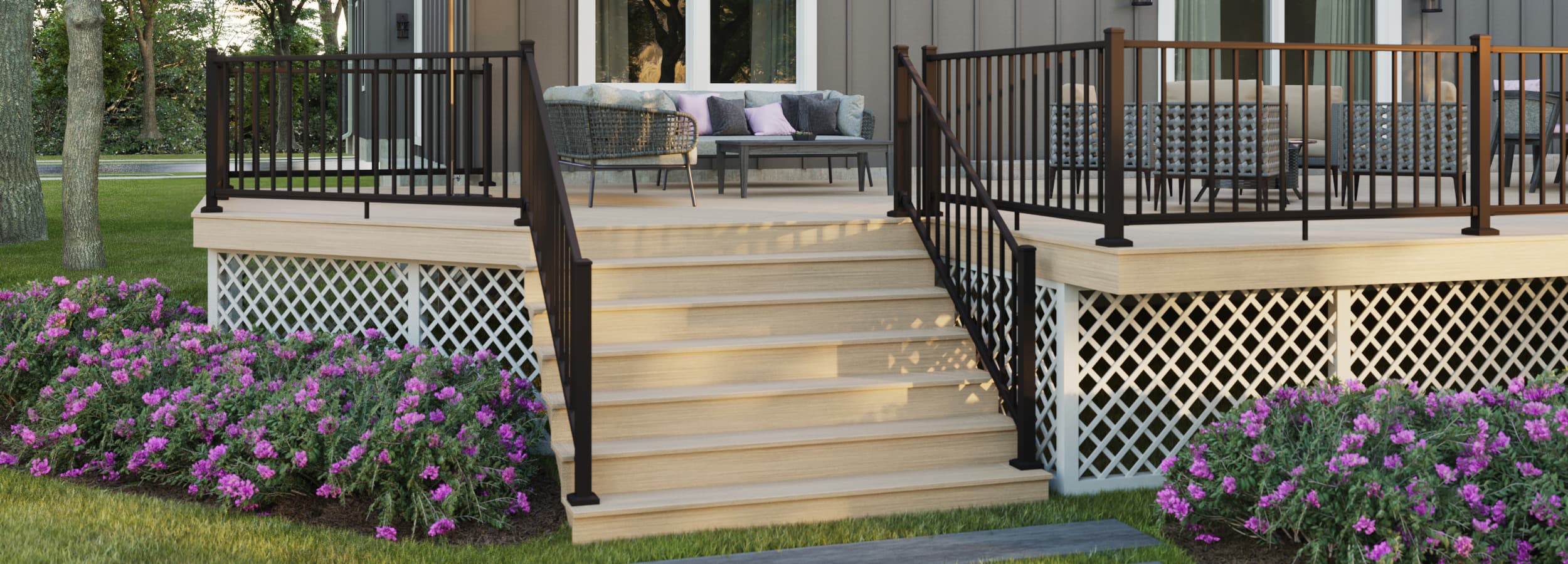 Trex Select aluminum railing in black
